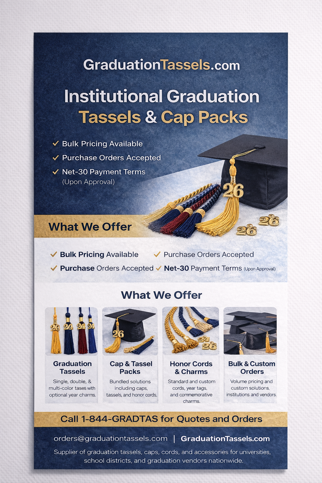 GraduationTassels.com — 2026 Catalog PDF Preview